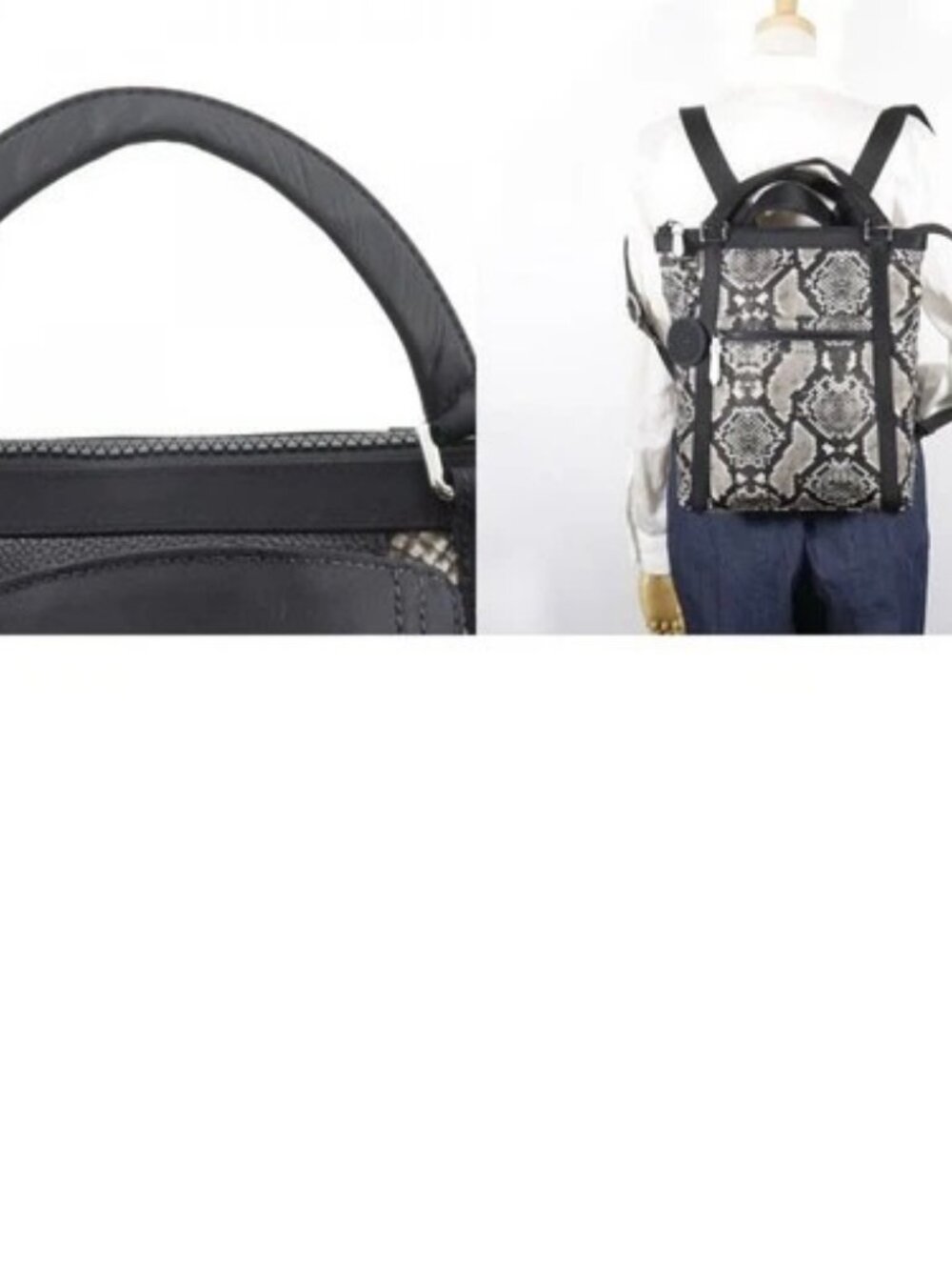 COLE HAAN Grand Ambition Small Backpack Daypack convertible 3WAY black Nyl... - Picture 12 of 12